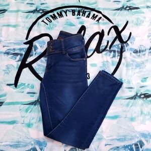 💖 Navy Blue High Waisted Skinny Jeans